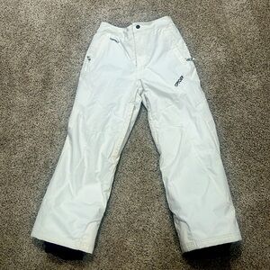 SPYDER Ski pants- Kids size 10, white.